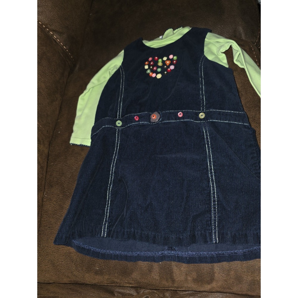 Sophie rose cord dress with buttons and undershirt size 3t